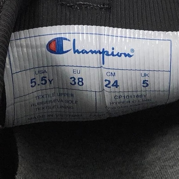 NEW! Champion Size 5.5 Youth Hyper C Link Shoe Athletic Black L9-1 - Picture 7 of 9